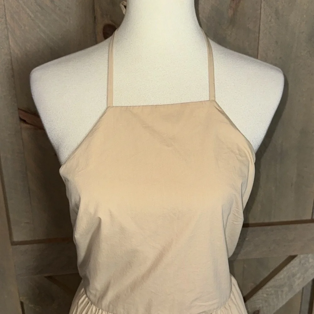 GAP Tie back halter maxi dress Size 10 New with tag Sand beige color